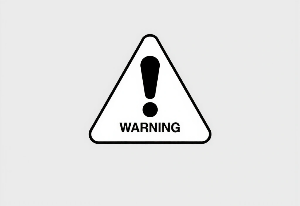 Icona di un punto esclamativo all'interno di un triangolo di avvertimento, simbolo di limitazione di responsabilità.